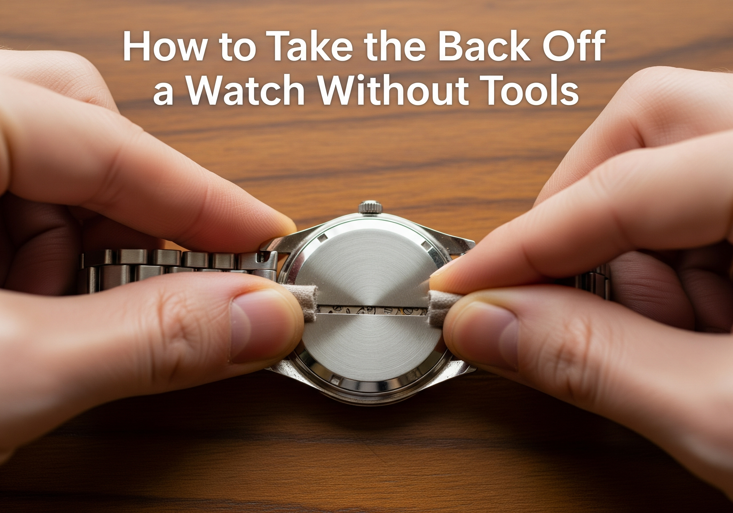 How to Take the Back off a Watch Without Tools: Easy Hacks