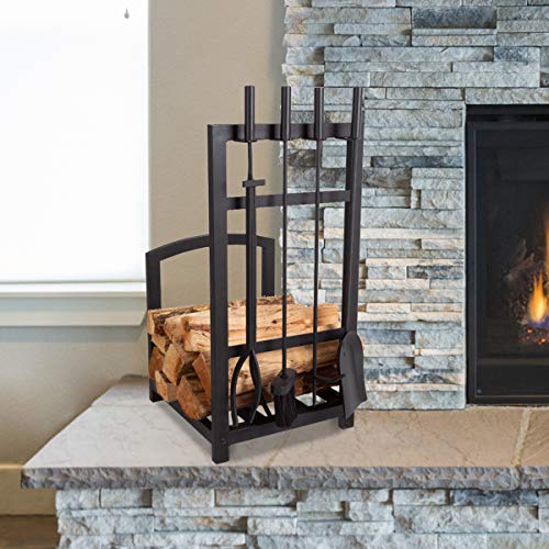 Best Fireplace Log Holder And Tool Set