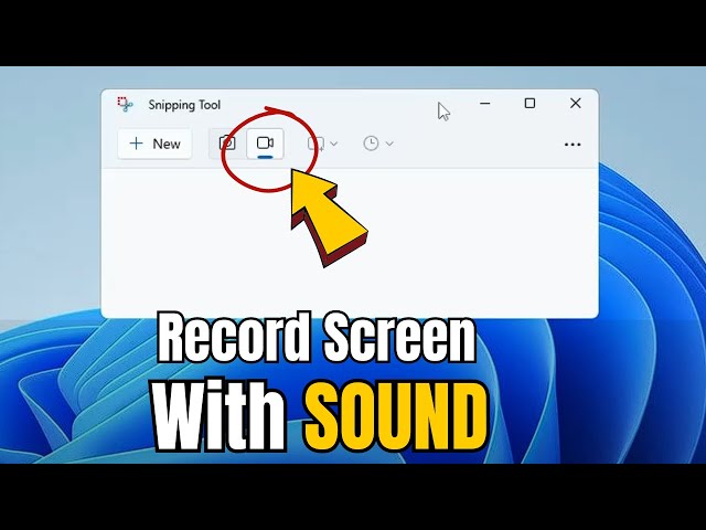Does Snipping Tool Record Audio