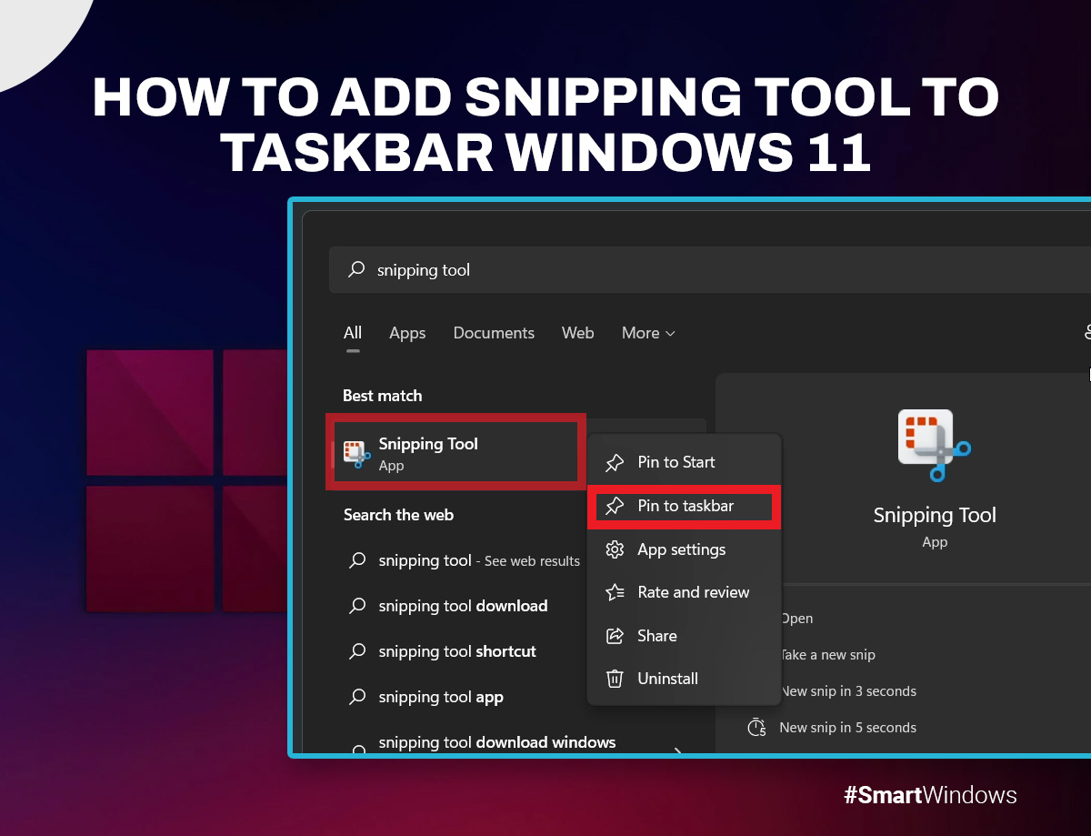 How to Add Snipping Tool to Taskbar: Quick Guide