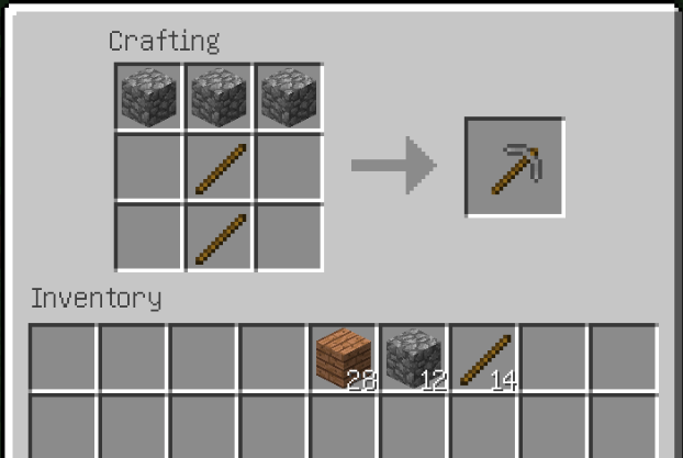 How to Craft a Tool in Minecraft