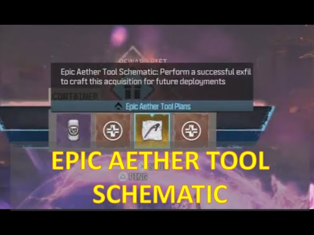How to Get Epic Aether Tool Schematic