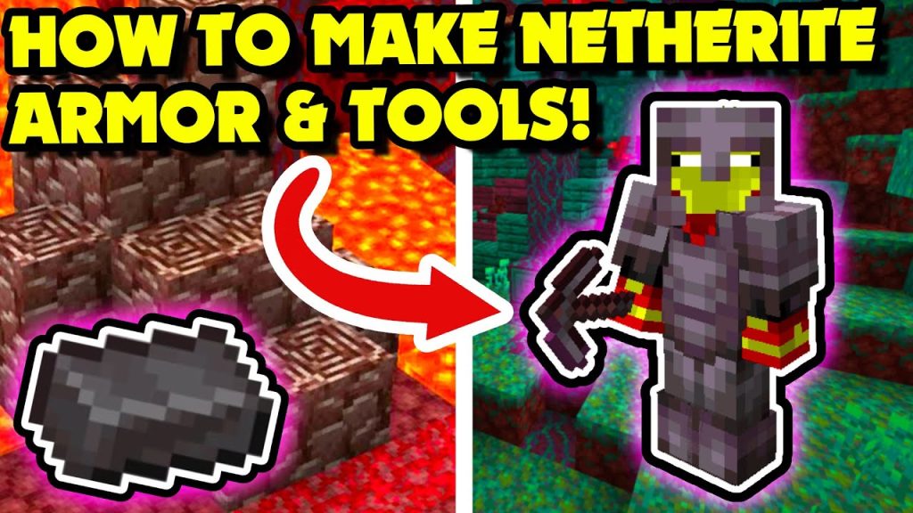 How to Make Netherite Armor And Tools in Minecraft