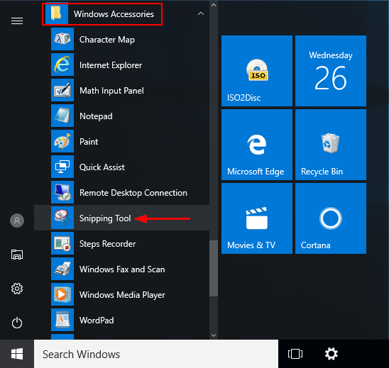 How to Open the Snipping Tool