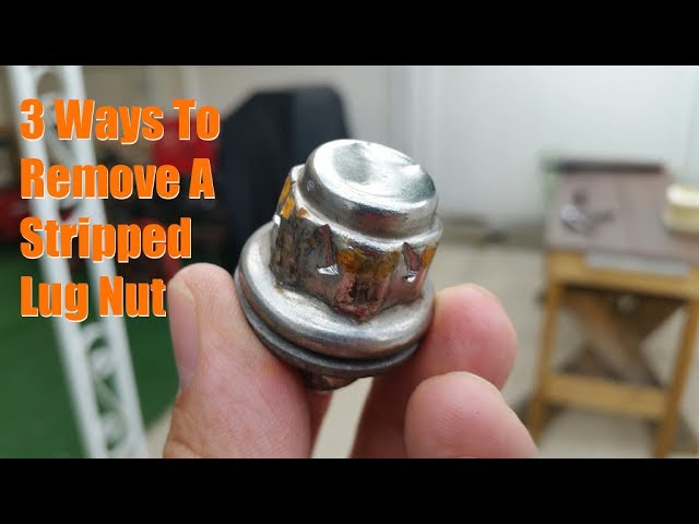 How to Remove a Stripped Lug Nut Without Tools