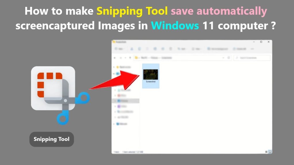 How to Save Snipping Tool Image