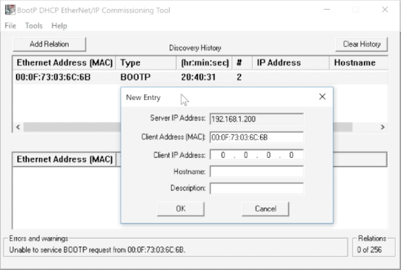 How to Use Bootp Dhcp Ethernet Ip Tool