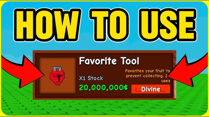 How to Use Favorite Tool in Grow a Garden
