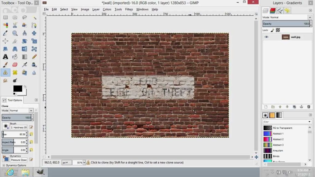 How to Use the Clone Tool in Gimp