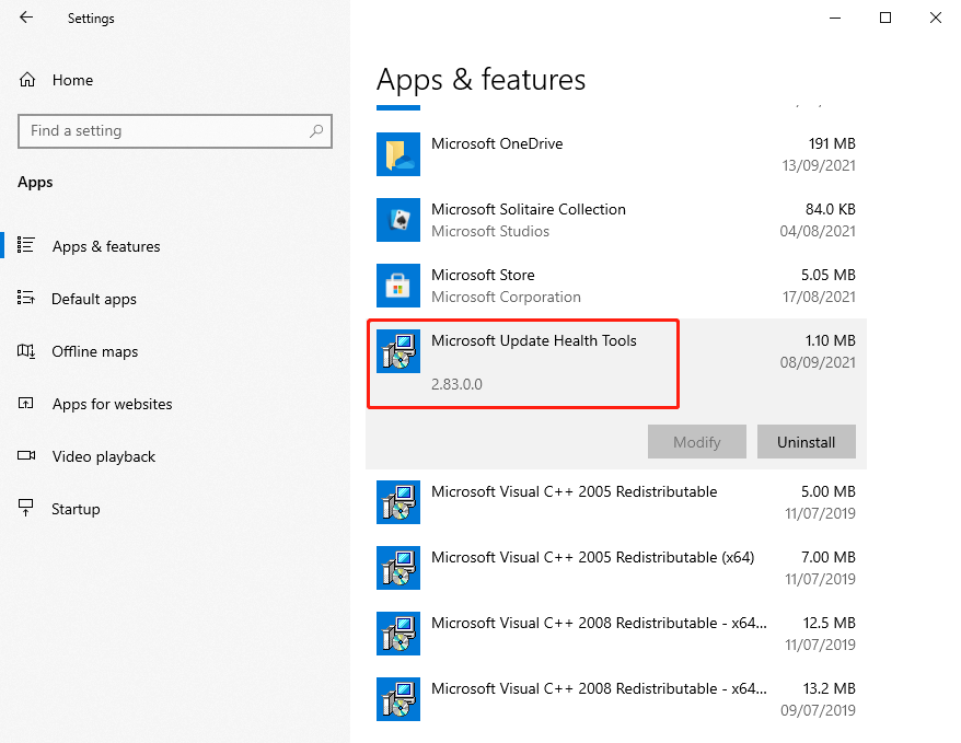 What is Microsoft Update Health Tool