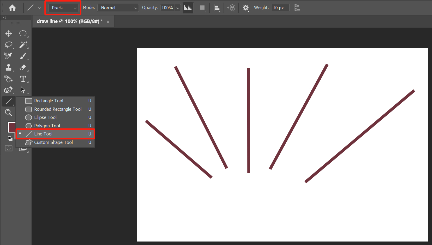 Where is Line Tool in Photoshop: A Quick Guide