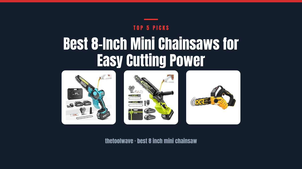 Best 8-Inch Mini Chainsaws for Easy Cutting Power