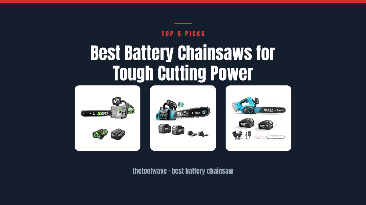 Best Battery Chainsaws for Tough Cutting Power