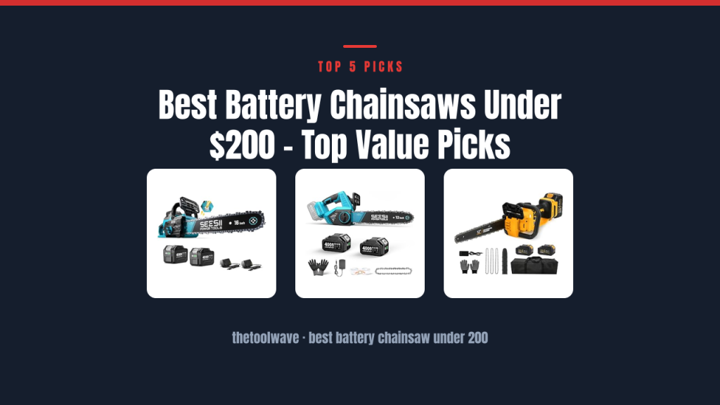 Best Battery Chainsaws Under $200 – Top Value Picks
