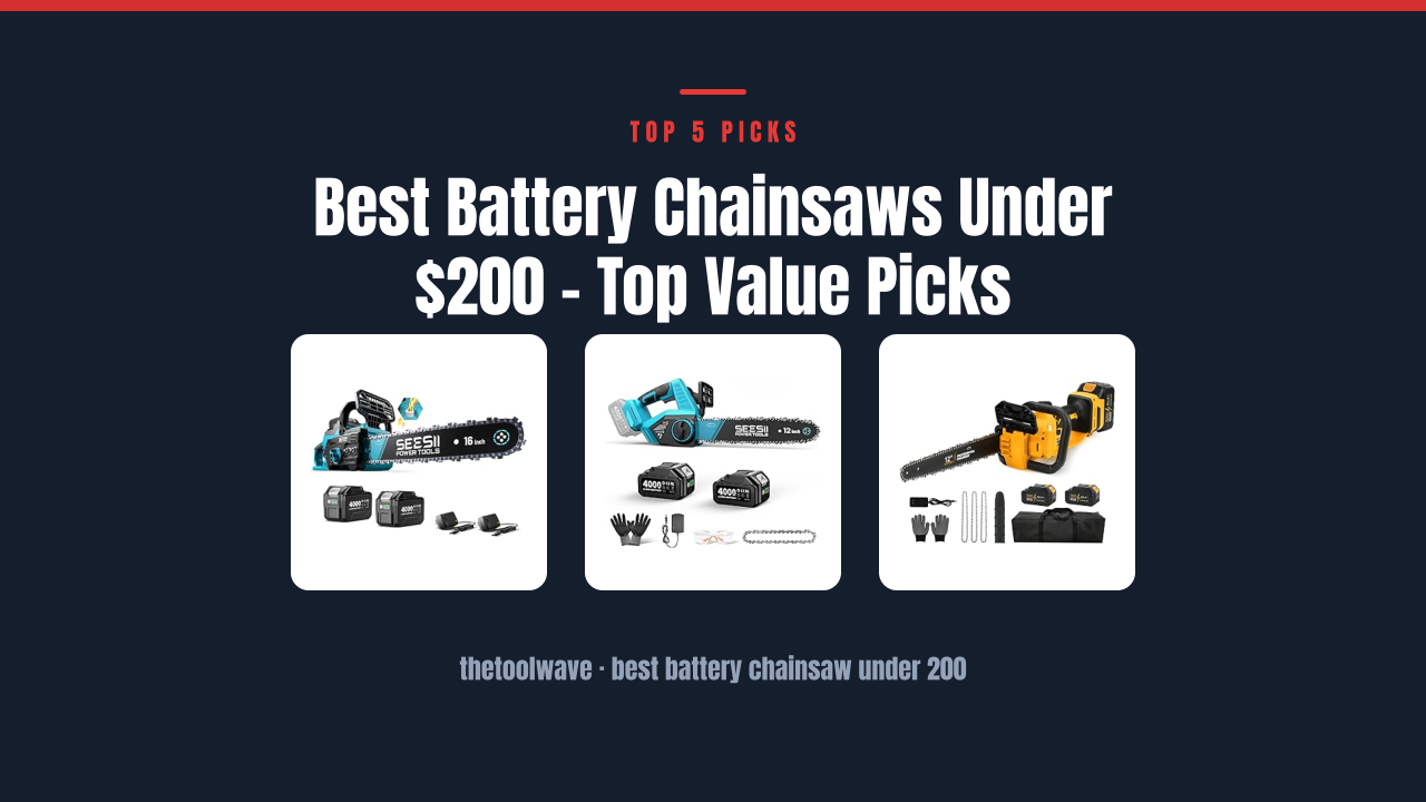 Best Battery Chainsaws Under $200 – Top Value Picks