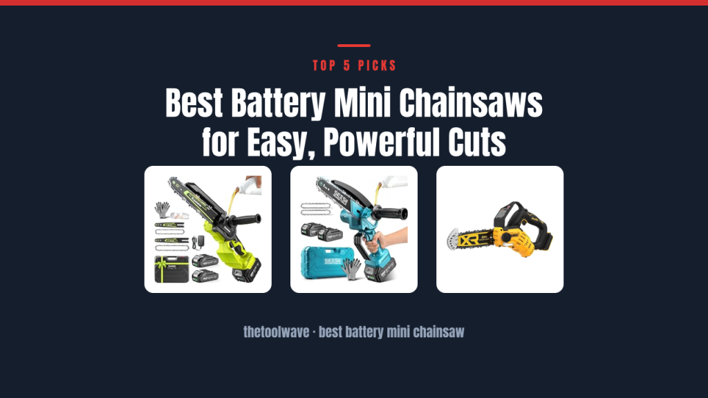 Best Battery Mini Chainsaws for Easy, Powerful Cuts