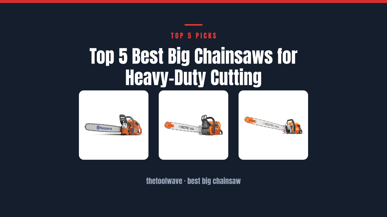 Top 5 Best Big Chainsaws for Heavy-Duty Cutting